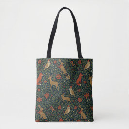 Viktorianisches Weihnachts-Tier & Botanik Tasche