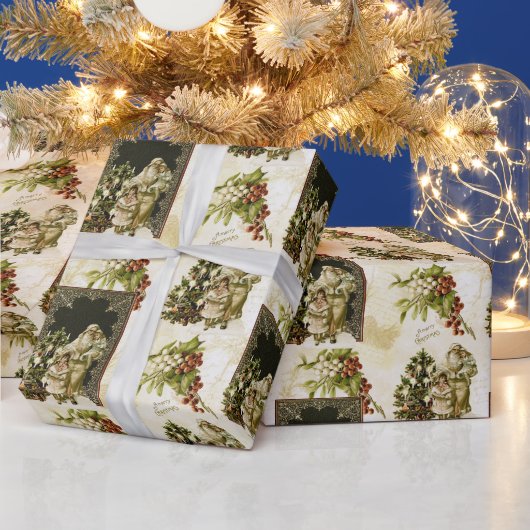 Viktorianisches Weihnachts-Trio Geschenkpapier (Feiertage)