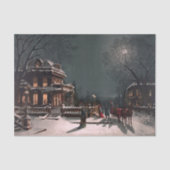 Viktorianisches Weihnachtsabend Seidenpapier (Vorderseite)