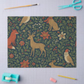 Viktorianisches Weihnachtsblumenmuster Seidenpapier (Basteln)