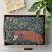 Viktorianisches Weihnachtsblumenmuster Seidenpapier (Geschenk)