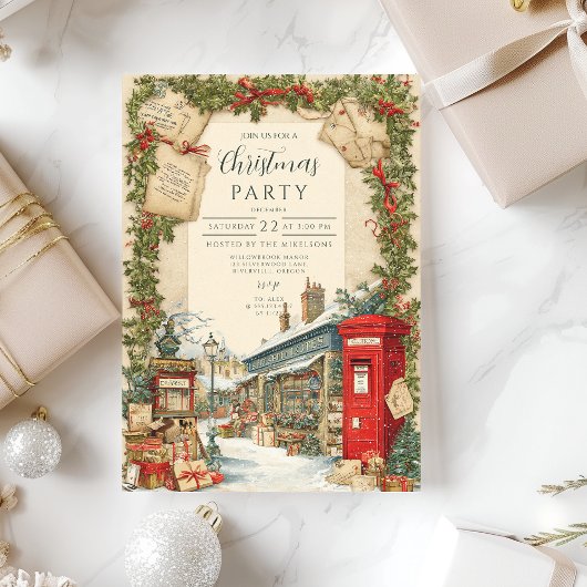 Viktorianisches Weihnachtsdorf Einladung