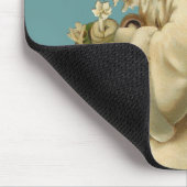 Viktorianisches Weihnachtsengels-Mädchen Mousepad (Ecke)