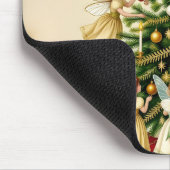 Viktorianisches Weihnachtsfeen-Treffen Mousepad (Ecke)