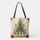 Viktorianisches Weihnachtsfeen-Treffen Tasche (Rückseite)
