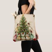 Viktorianisches Weihnachtsfeen-Treffen Tasche (Von Nahem)