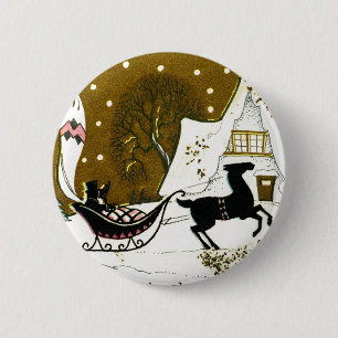 Viktorianisches Weihnachtsfest Button