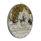 Viktorianisches Weihnachtsfest Dartscheibe (Vorderseite Links)