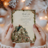 Viktorianisches Weihnachtsfest Einladung