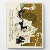 Viktorianisches Weihnachtsfest Fotoplatte (Vorderseite)