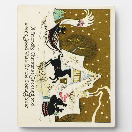 Viktorianisches Weihnachtsfest Fotoplatte (Vorderseite)