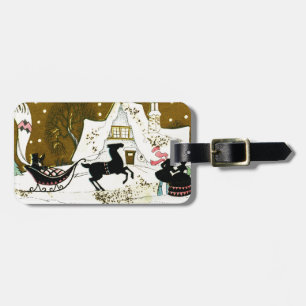 Viktorianisches Weihnachtsfest Gepäckanhänger