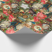 Viktorianisches Weihnachtsfest Geschenkpapier (Ecke)