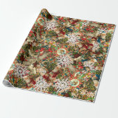 Viktorianisches Weihnachtsfest Geschenkpapier (Ungerollt)