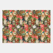 Viktorianisches Weihnachtsfest Geschenkpapier Set (Vorderseite)