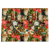 Viktorianisches Weihnachtsfest Große Geschenktüte (Vorderseite)