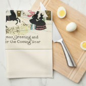 Viktorianisches Weihnachtsfest Handtuch (Viertel Falte)