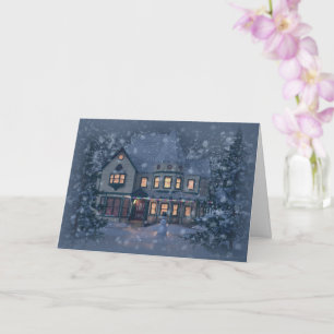 Viktorianisches Weihnachtsfest Karte