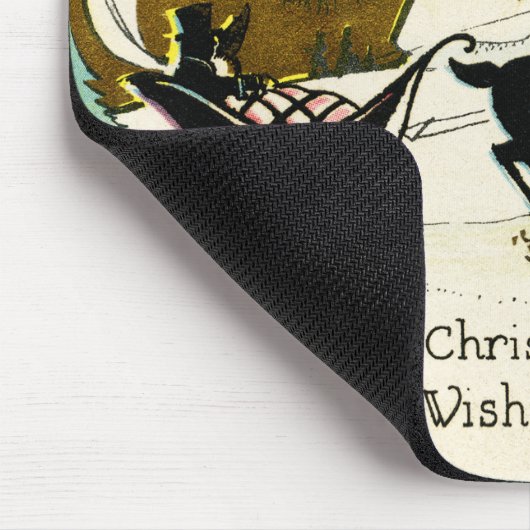 Viktorianisches Weihnachtsfest Mousepad (Ecke)