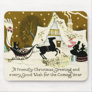 Viktorianisches Weihnachtsfest Mousepad