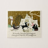 Viktorianisches Weihnachtsfest Puzzle (Horizontal)