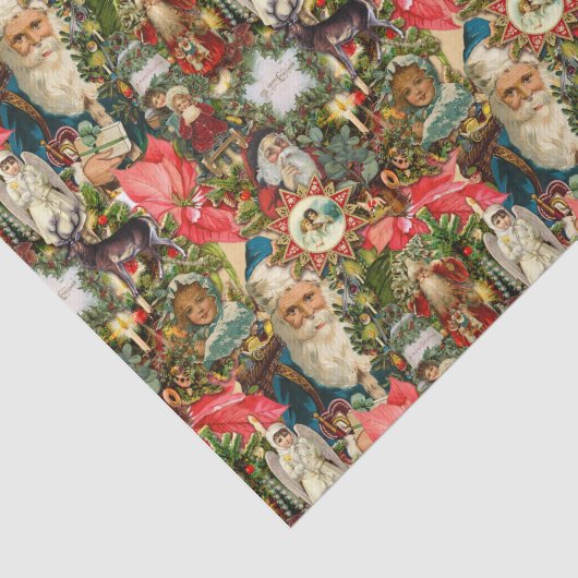 Viktorianisches Weihnachtsfest Seidenpapier (Ausschnitt)