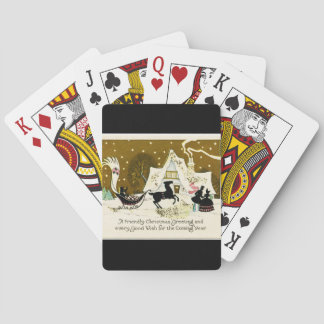 Viktorianisches Weihnachtsfest Spielkarten