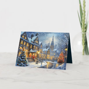 Viktorianisches Weihnachtsfoto Karte