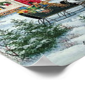 Viktorianisches Weihnachtsgedicht Poster (Ecke)