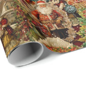 Viktorianisches Weihnachtsgeschenk Geschenkpapier (Rolleneckpunkt)