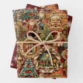 Viktorianisches Weihnachtsgeschenk Geschenkpapier Set (Beispiel)