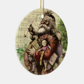 Viktorianisches Weihnachtsgeschenk Keramik Ornament (Rechts)