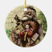 Viktorianisches Weihnachtsgeschenk Keramik Ornament (Hinten)