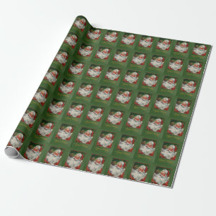 Viktorianisches Weihnachtskartengeschenkpapier San Geschenkpapier