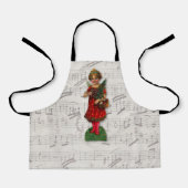 Viktorianisches Weihnachtsmädchen Engel Antikes No Schürze (Vorderseite)