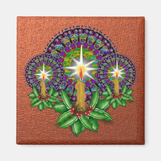 Viktorianisches Weihnachtsmagnet Magnet (Vorne)