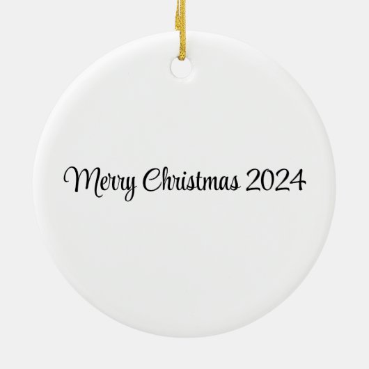 Viktorianisches Weihnachtspaar Keramik Ornament (Hinten)