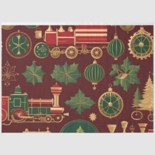 viktorianisches Weihnachtspapier Seidenpapier