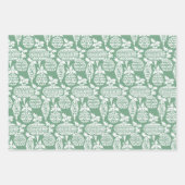 Viktorianisches Weihnachtsportrait Geschenkpapier Set (Vorderseite 2)