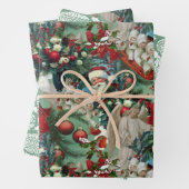 Viktorianisches Weihnachtsportrait Geschenkpapier Set (Beispiel)