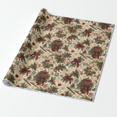 Viktorianisches Weihnachtspostamt Geschenkpapier (Ungerollt)