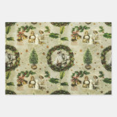 Viktorianisches WeihnachtsTrio Geschenkpapier Set (Vorderseite 2)