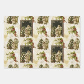 Viktorianisches WeihnachtsTrio Geschenkpapier Set (Vorderseite)