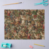Viktorianisches Weihnachtsüberfluss-Geschenkpapier Seidenpapier (Basteln)