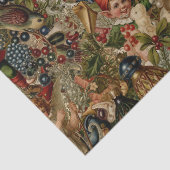 Viktorianisches Weihnachtsüberfluss-Geschenkpapier Seidenpapier (Detail)