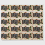 Viktorianisches WeihnachtsVintage Geschenkpapier (Flach)