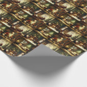 Viktorianisches Weihnachtswrapping-Papier Geschenkpapier (Ecke)