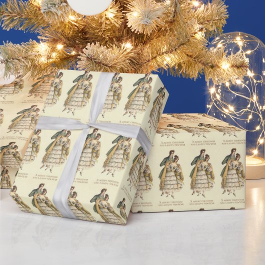 Viktorianisches Weihnachtswrapping-Papier Geschenkpapier (Feiertage)