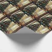 Viktorianisches Weihnachtswrapping-Papier Geschenkpapier (Ecke)