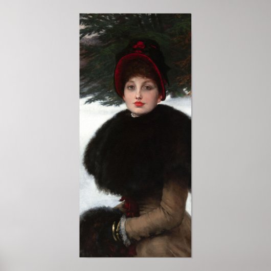 Viktorianisches Winterportrait Vintag Poster (Vorne)